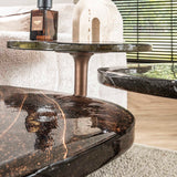 Beistelltisch Copper Glow M – Antikes Kupfer, 50x42x55 cm 