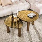 Couchtisch Luna Antik Gold 62x45x40 cm 