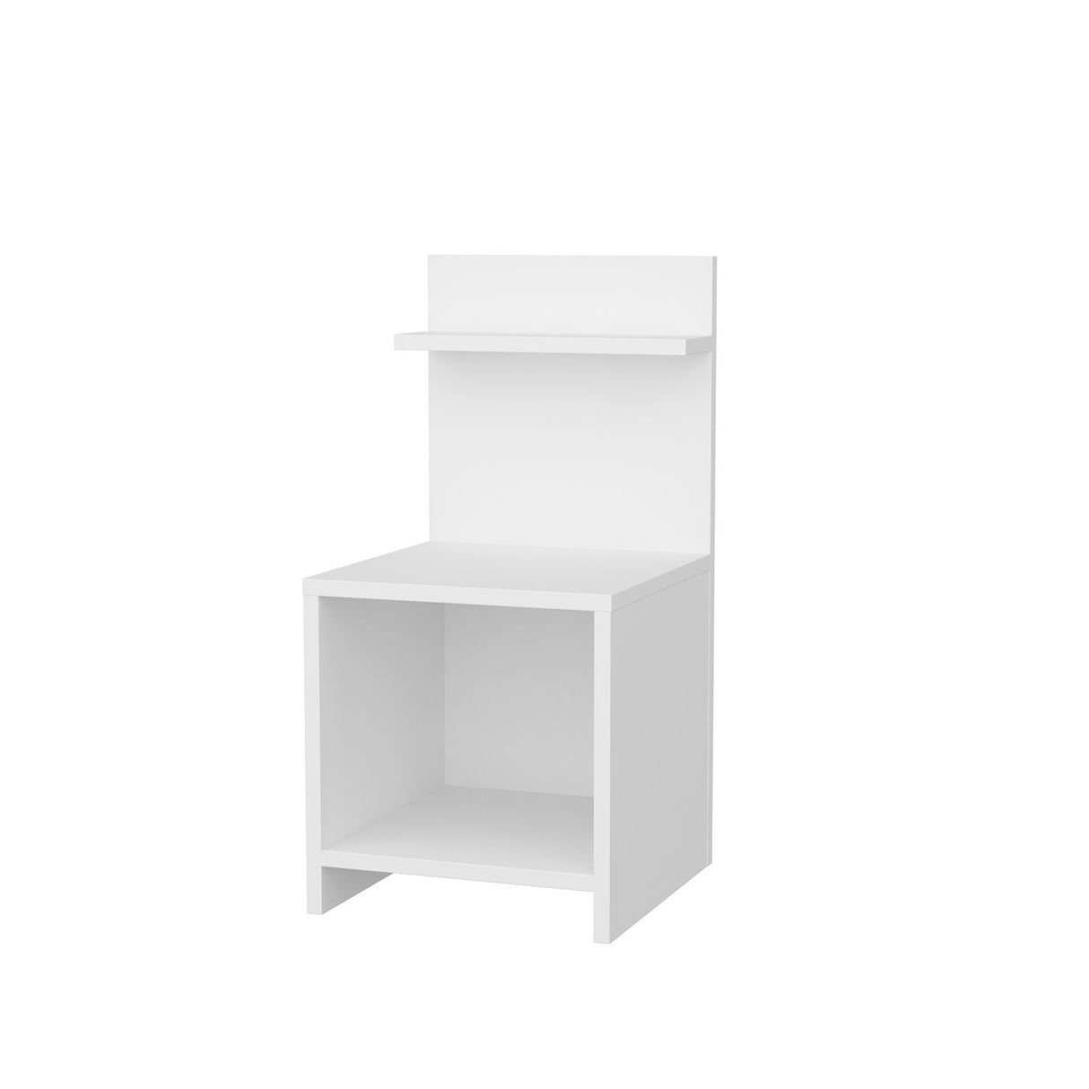 Ullman nachtkastje wit 35,6 x 37,4 x 72 cm Melamine gecoat houtcomposiet