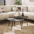 Couchtische - Couchtisch-Set Jax Organic Bronze Dunkelbraun 2er-Set - Dimehouse