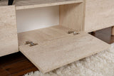 Alvin TV-Schrank Travertin-Optik 180 cm Melaminbeschichtete Möbelplatte