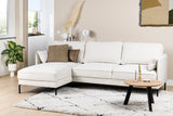 Peppin Ecksofa 3-Sitzer Samt Beige Links