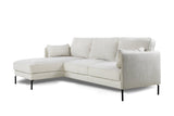 Peppin Ecksofa 3-Sitzer Samt Beige Links