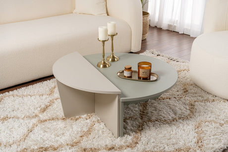 Runder Couchtisch As Grün Melamin 90 cm Orin 