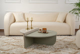 Salontafels - Ronde Salontafel As Groen Melamine 90 cm Orin - Dimehouse