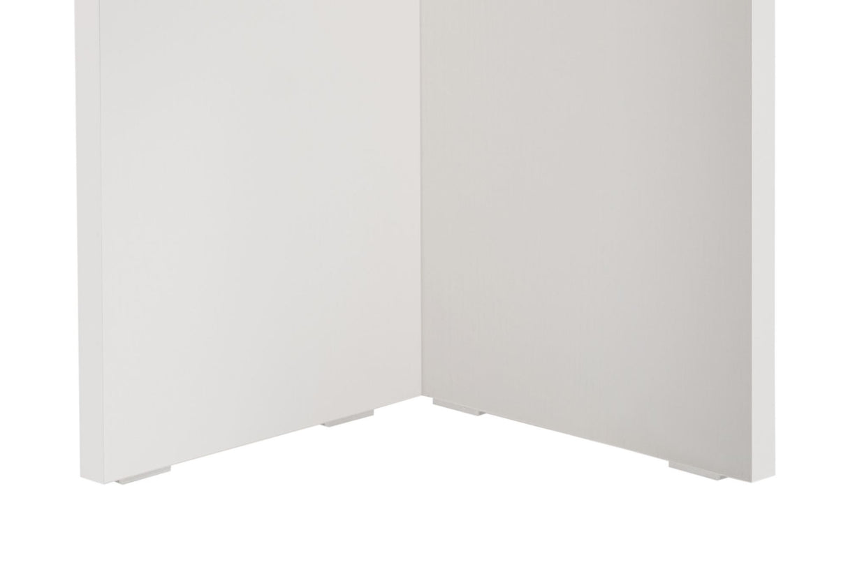 Sablin Esstisch Holz Weiß 180x89,5x75 cm Holz Weiß Melamin 