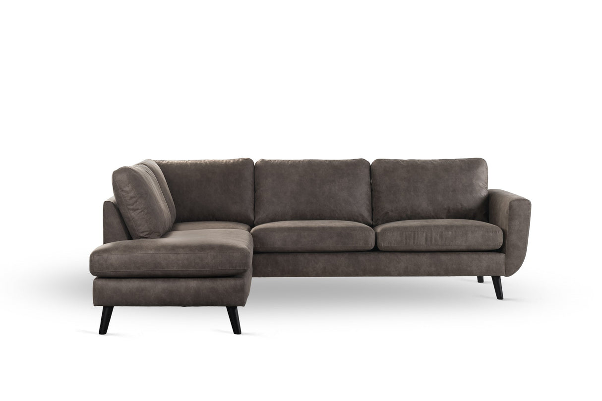 3-Sitzer Ecksofa Callum Stoff taupe links