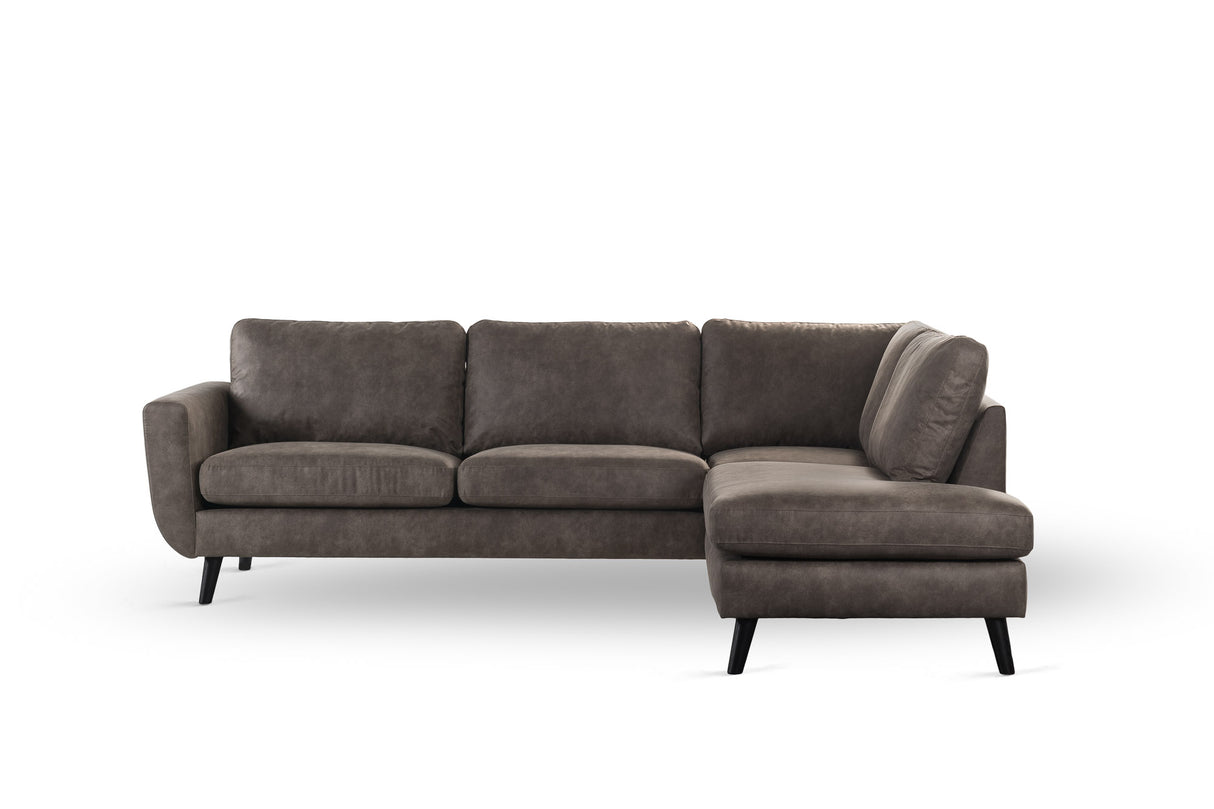 3-Sitzer Ecksofa Callum Stoff taupe rechts