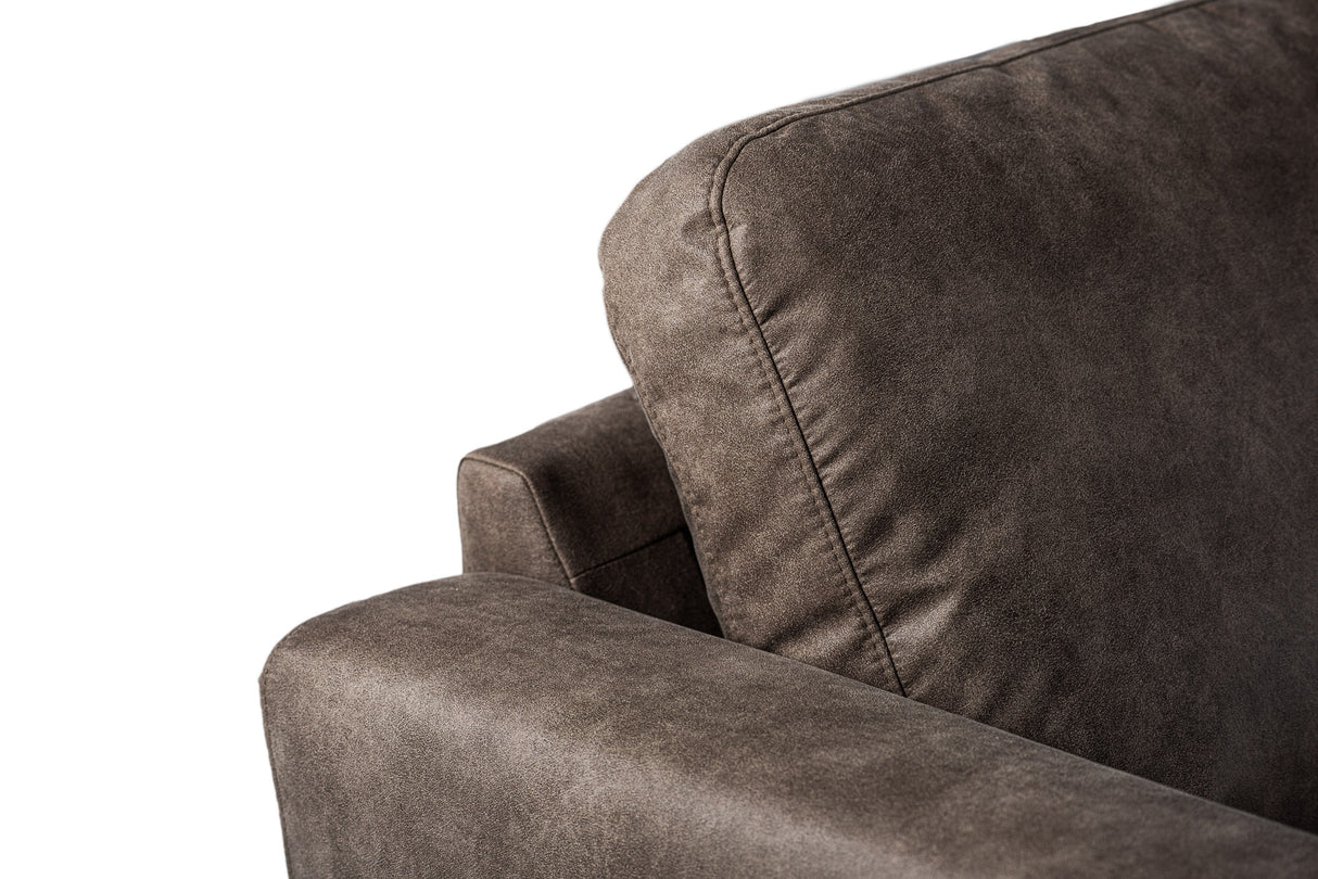 3-Sitzer Ecksofa Callum Stoff taupe rechts