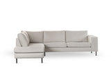 3-Sitzer Ecksofa Espen Stoff beige links