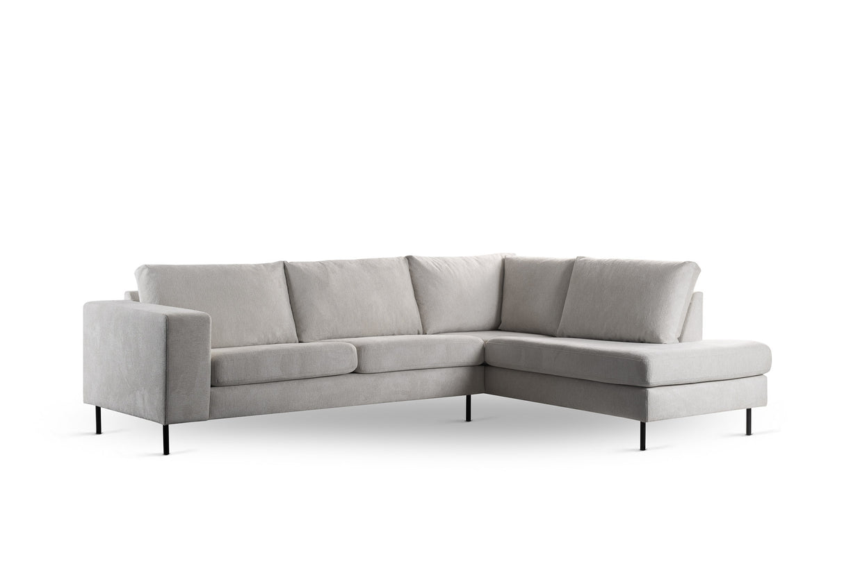 3-Sitzer Ecksofa Espen Stoff beige rechts