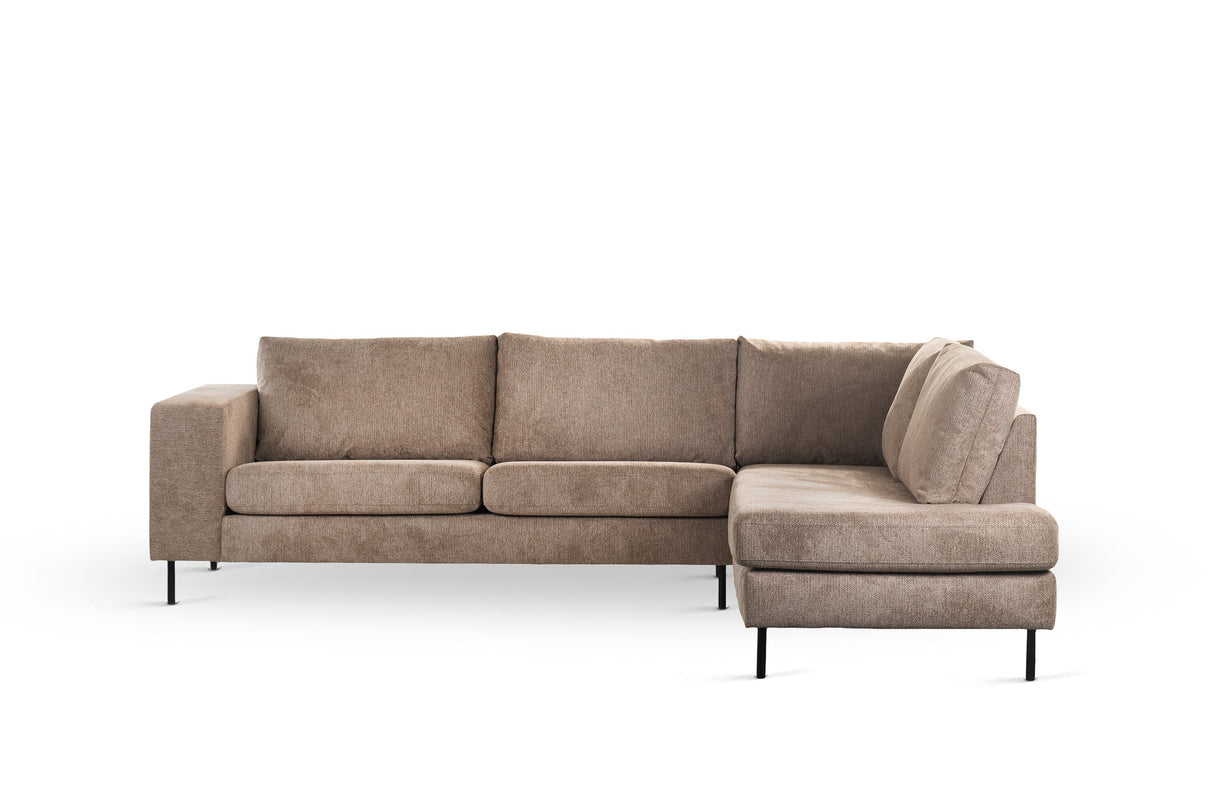 3-Sitzer Ecksofa Espen Stoff taupe rechts