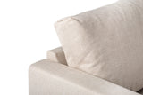 3-Sitzer Ecksofa Romi Stoff beige rechts