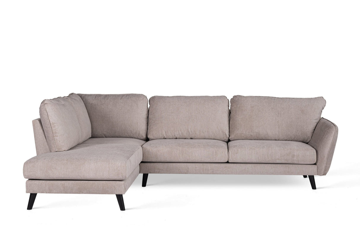 3-Sitzer-Ecksofa Saga beige