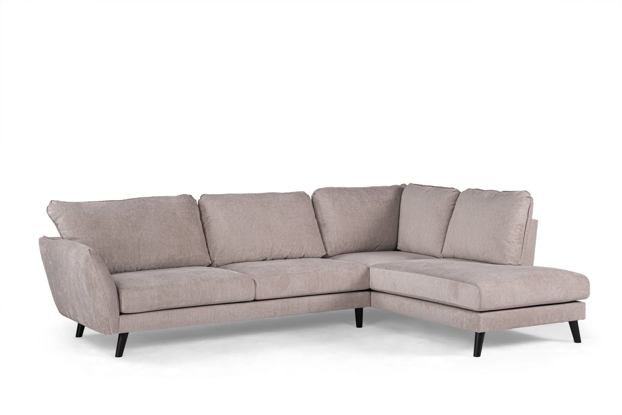 3-Sitzer-Ecksofa Saga beige