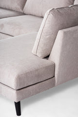 3-Sitzer-Ecksofa Saga beige