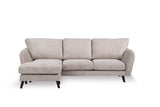 3-Sitzer-Ecksofa Leah beige