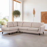 3-Sitzer-Ecksofa Asher Beige