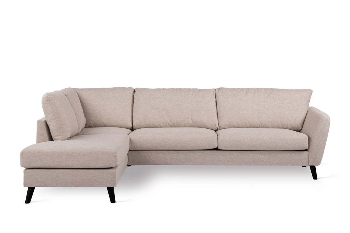 3-Sitzer-Ecksofa Asher Beige