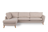 3-Sitzer-Ecksofa Asher Beige