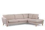 3-Sitzer-Ecksofa Asher Beige