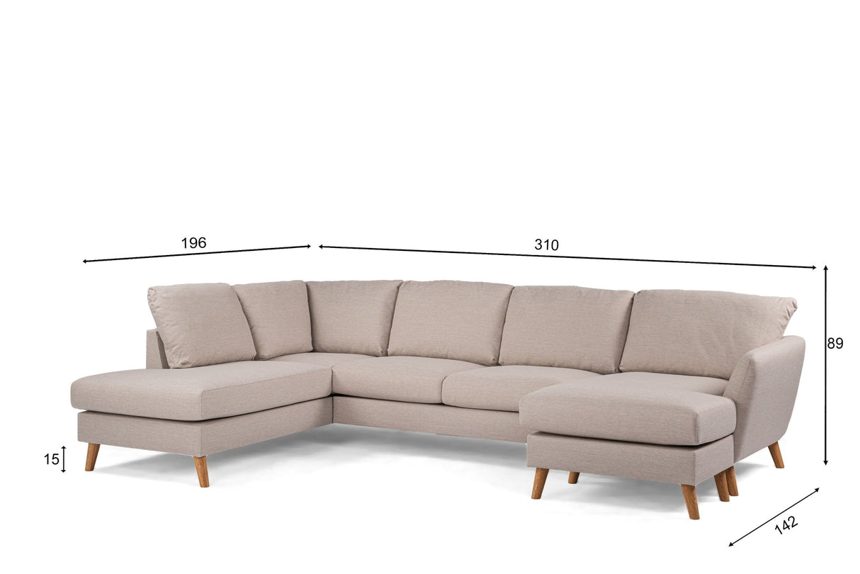 U-Sofa Ayla beige