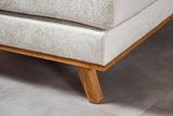 3-Sitzer-Ecksofa Gigi Stoff beige