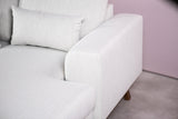 3-Sitzer-Ecksofa Dori beige links und rechts