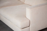 3-Sitzer-Ecksofa Chaiselongue Gioia Cord Beige