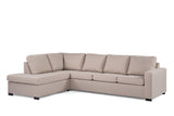 4-Sitzer-Ecksofa Vita Stoff beige