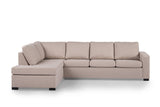 4-Sitzer-Ecksofa Vita Stoff beige