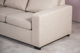 4-Sitzer-Ecksofa Vita Stoff beige