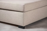 4-Sitzer-Ecksofa Vita Stoff beige