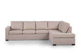 4-Sitzer-Ecksofa Vita Stoff beige