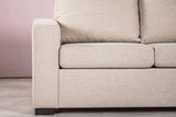 3-Sitzer-Ecksofa Chaiselongue Lima beige