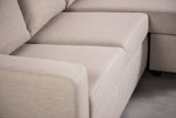 Ecksofa Caleb Stoff beige