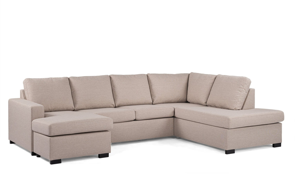 U-Sofa Jona Stoff beige