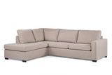 3-Sitzer-Ecksofa Cooper Stoff beige