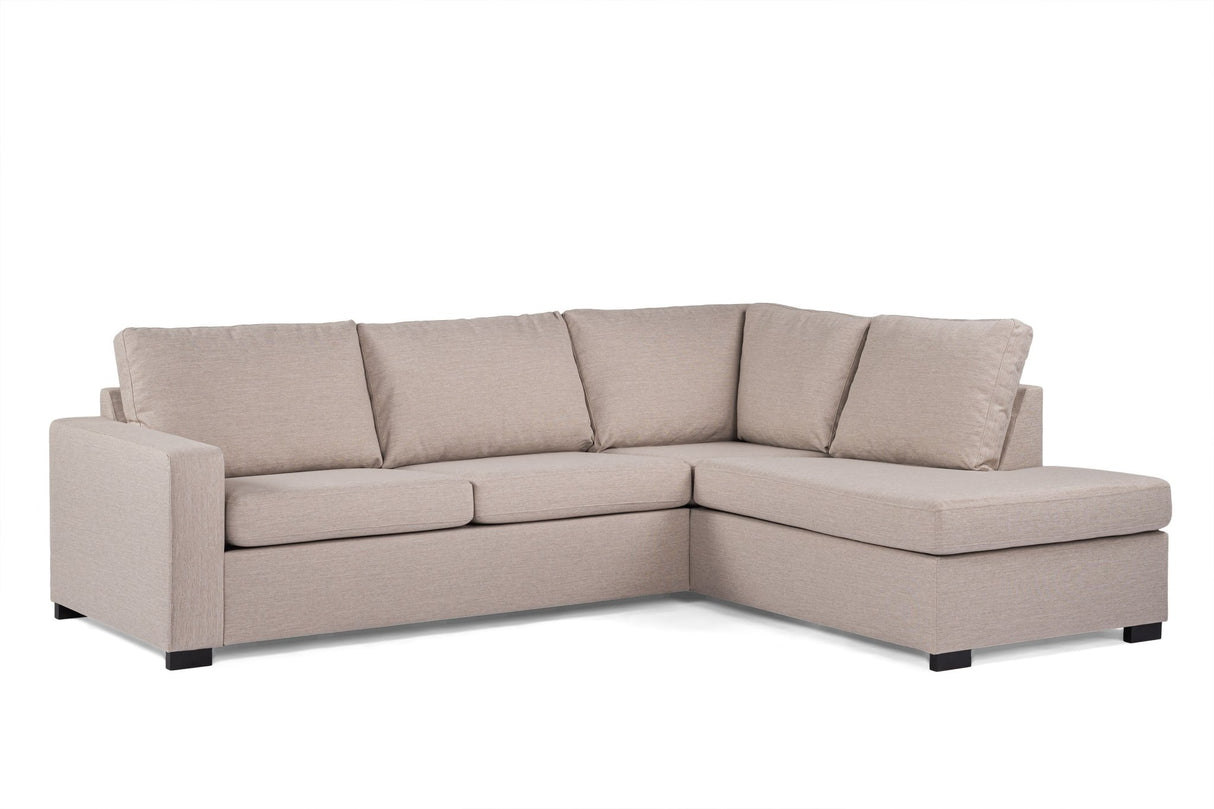 3-Sitzer-Ecksofa Cooper Stoff beige