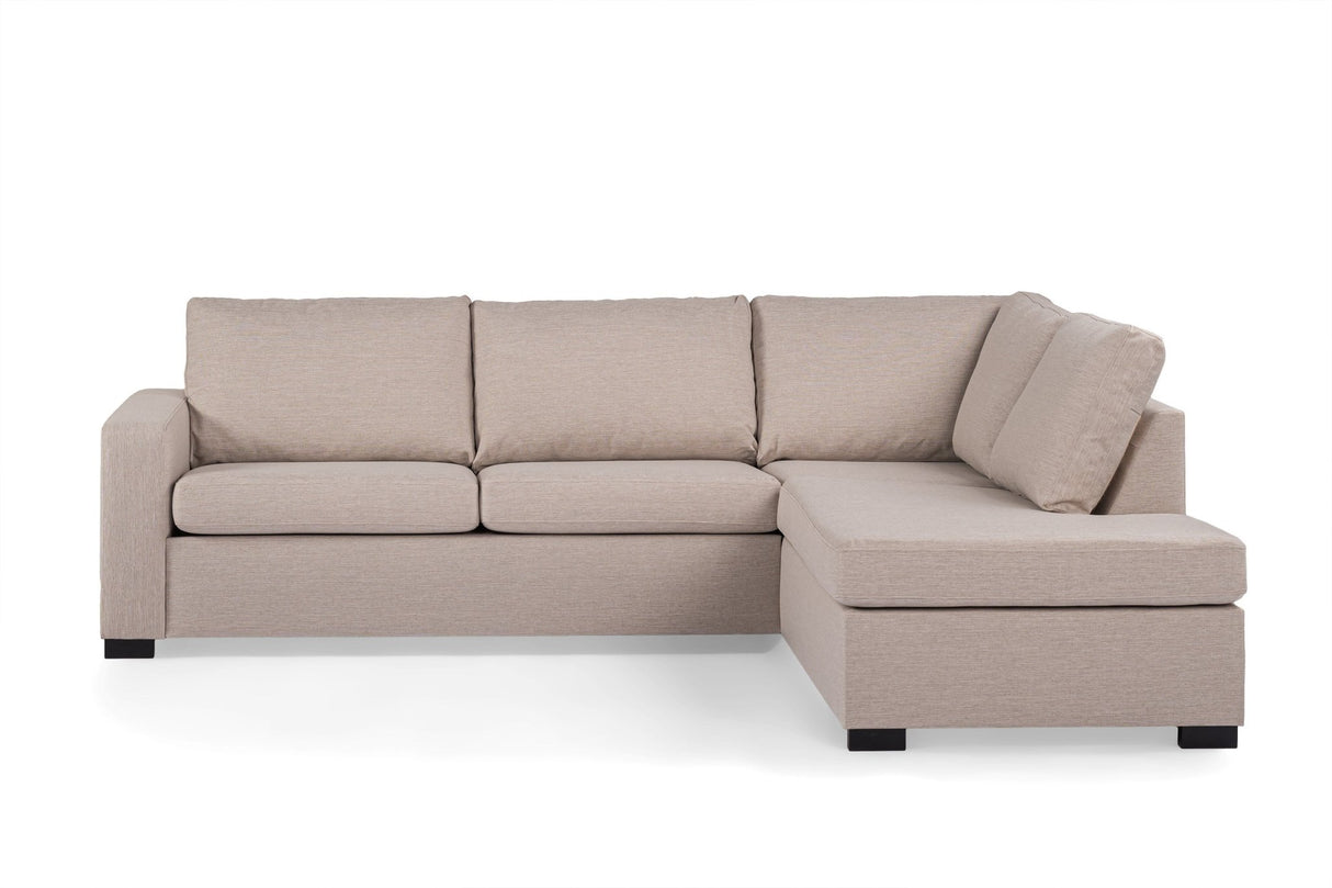 3-Sitzer-Ecksofa Cooper Stoff beige