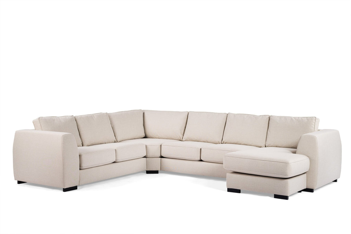 Ecksofa Lyo Stoff Beige