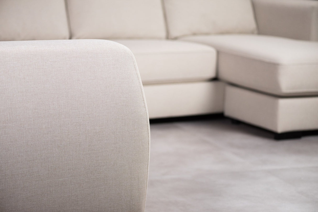 Ecksofa Lyo Stoff Beige