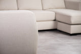 Ecksofa Lyo Stoff Beige