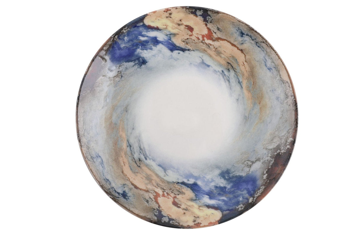 GBSATN24KY4101615 Weiß-Blau-Gold 100 % PORZELLAN