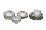 GBSATN24KY4101615 Weiß-Blau-Gold 100 % PORZELLAN