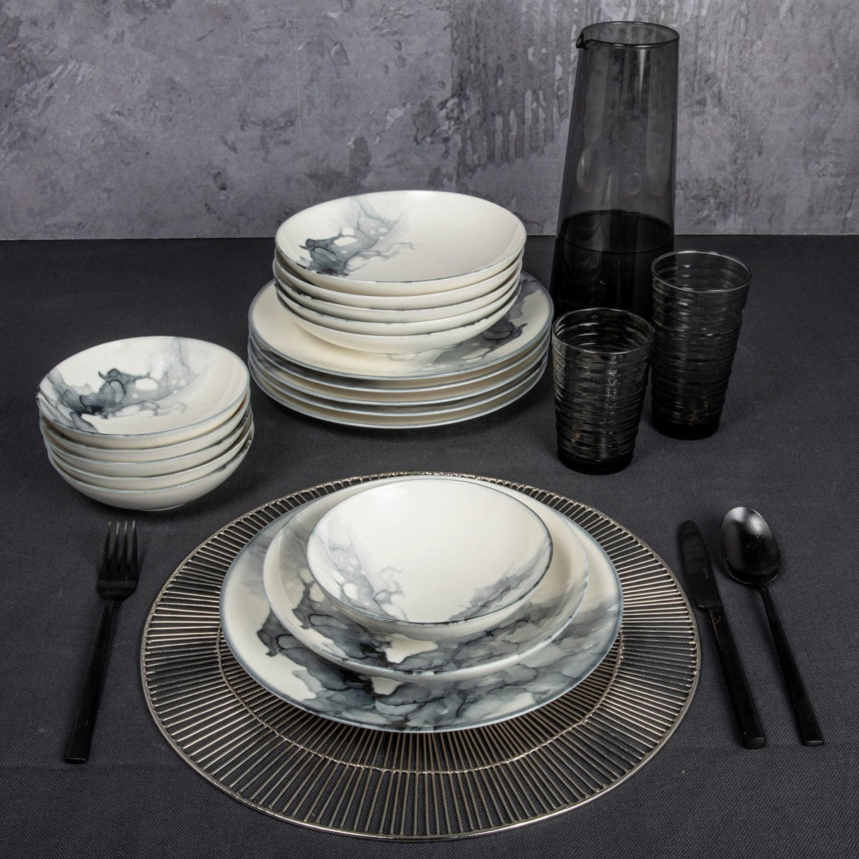 GBSATN24KY4R1360 Mehrfarbig 100 % PORZELLAN 25 cm breit