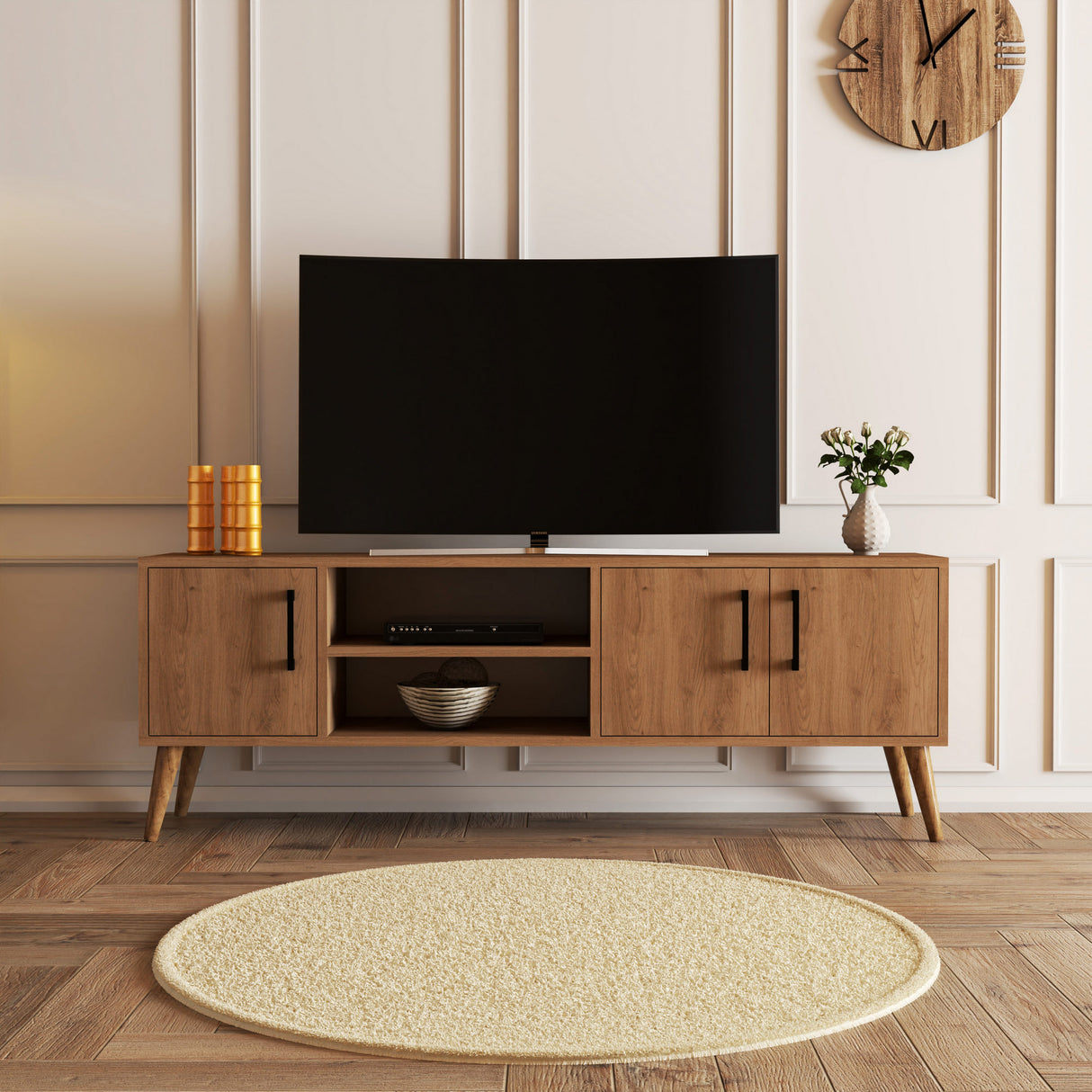 TV -Möbel Exxen Oak Melamin 150x52x34 cm