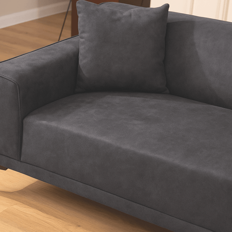 3-Sitzer Sofa Davidson Anthrazit - Mikrofaserstoff 