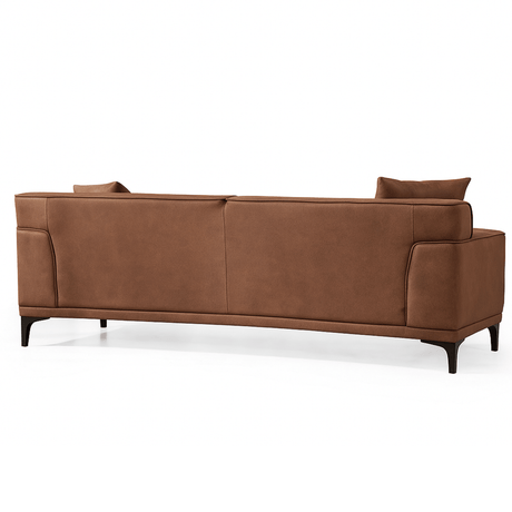 3-Sitzer Sofa Davidson Cognac - Mikrofaser 