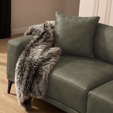 3-Sitzer Sofa Davidson Grün Mikrofaser Stoff 